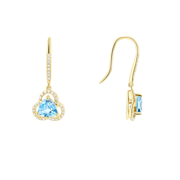 Goldene Topas-Schmuckkollektion mit Diamanten Danya 115455