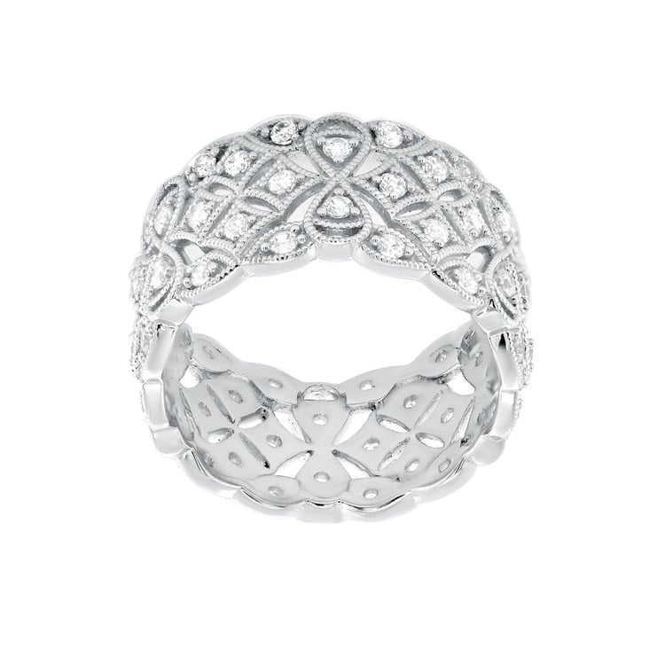 Moderner Goldring mit Diamanten Bernt