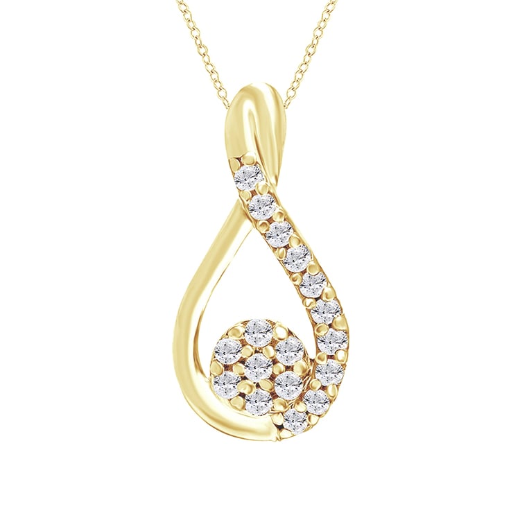 Goldenes Schmuckset mit Diamanten Naomi 95152
