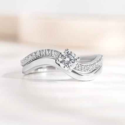 Verlobungs-Set aus Ringen mit Lab Grown Diamanten Lisa