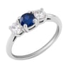 Verlobungsring mit Saphir und Diamanten Clark