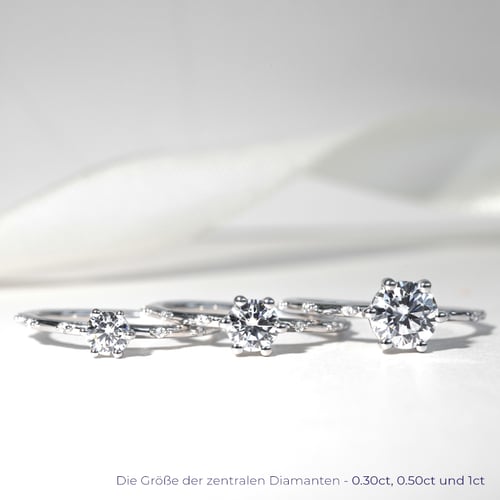 Verlobungsring mit Diamanten Kristia