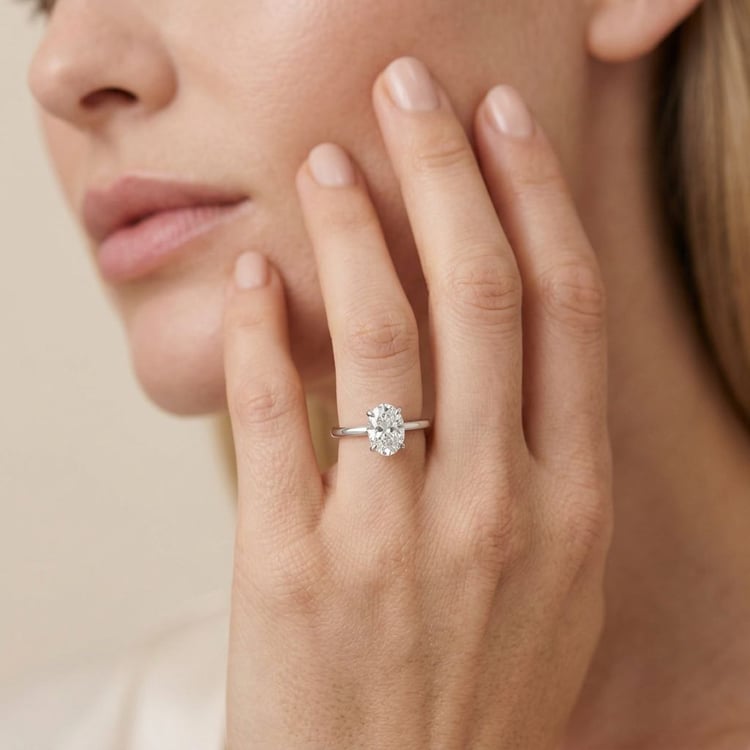 Verlobungsring mit Buchstabenund Lab Grown Diamanten Frost 167684