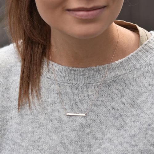 Feine goldene Halskette mit Diamanten Dayna