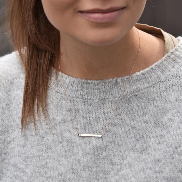 Feine goldene Halskette mit Diamanten Dayna 35372