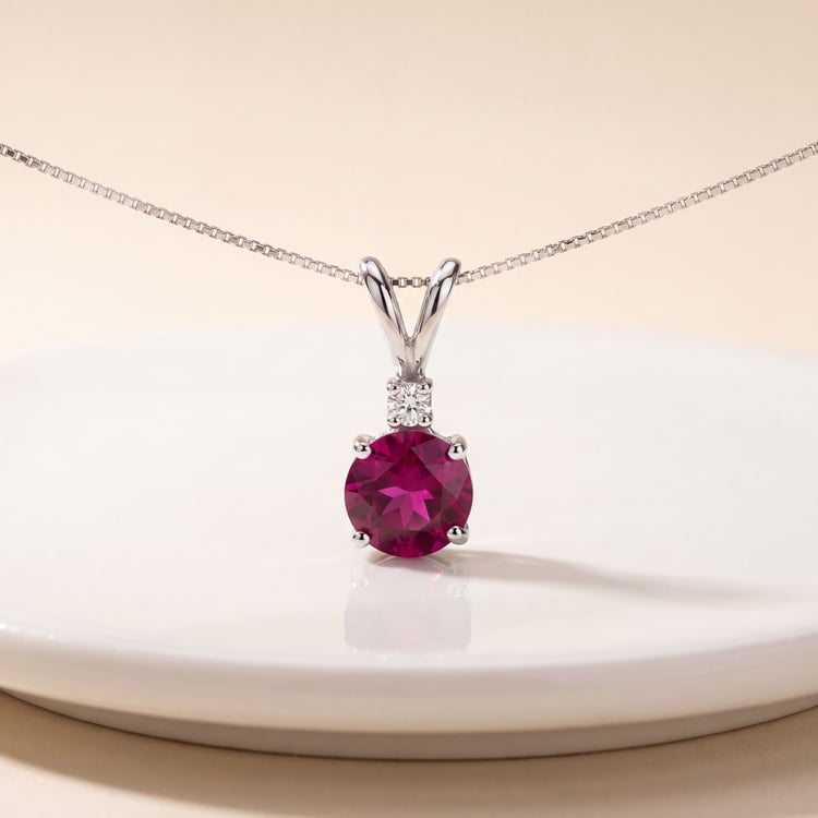 Rubin Halskette mit Diamant 170692