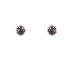 Zarte Ohrstecker mit grauen Salt and Pepper Diamanten Tofine