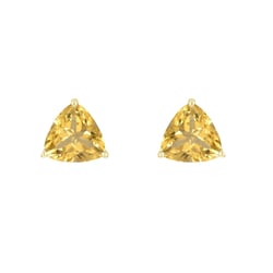 Silberne Ohrstecker mit Citrinen Nellie