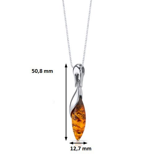 Schmuckset aus Silber mit Bernsteinen Stine