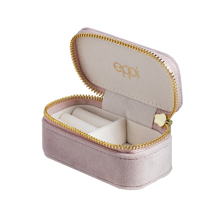 Kleine rosa reise schmuckkästchen Safey 146222