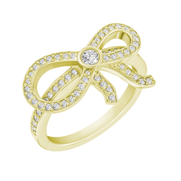 Goldener Diamantring 9758