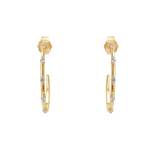 Runde Ohrringe mit Lab Grown Diamanten Garcia