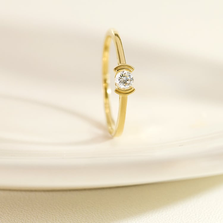 Minimalistischer Ring aus Gold mit Lab Grown Diamanten Otto 161918
