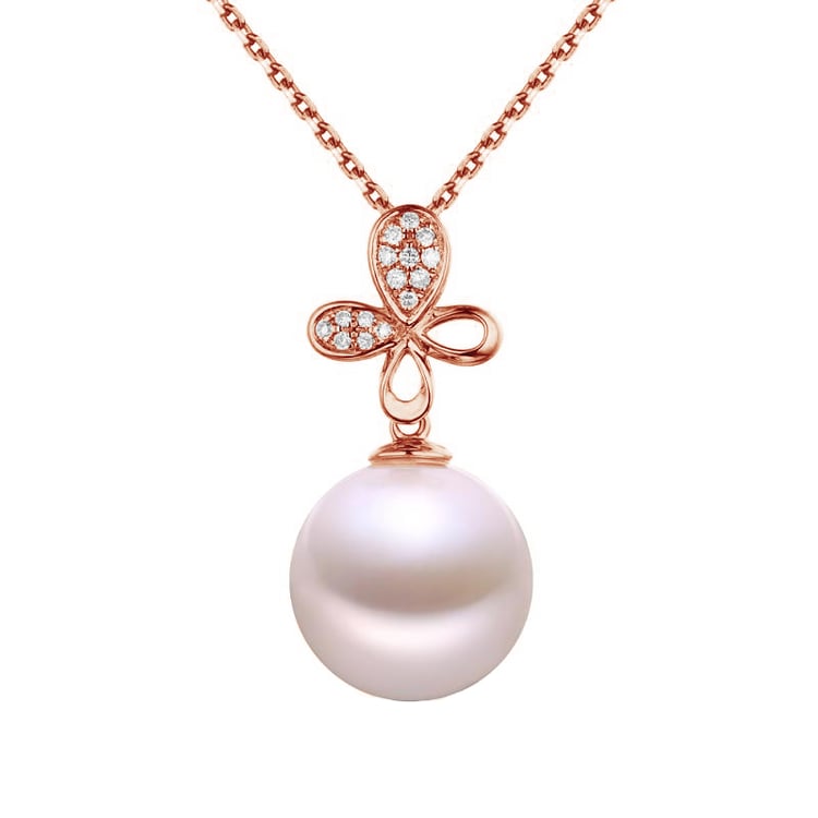 Anhänger mit 12-13mm Perle und Diamanten Maire 78468