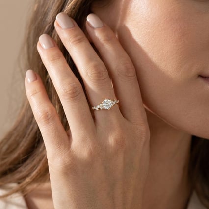 Scheidungsring mit Lab Grown Diamanten Carina