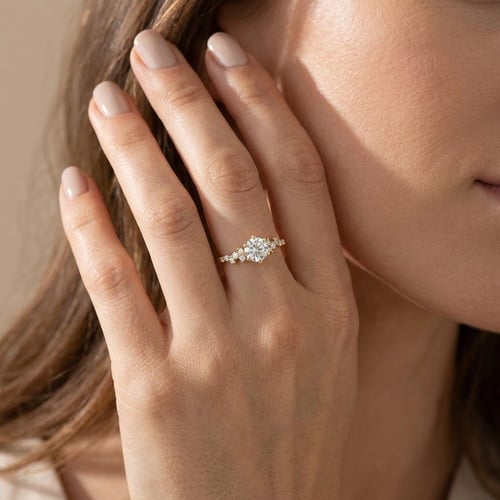 Scheidungsring mit Lab Grown Diamanten Ren