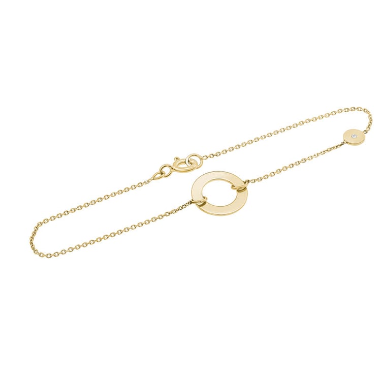 Modernes Goldarmband mit Diamanten Virginia 30546