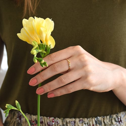 Minimalistischer Ring mit Citrin Xenia
