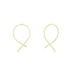 Goldene Ohrringe im ungewöhnlichen Design Aapeli