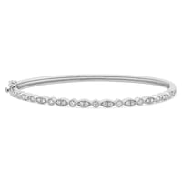 Silberner Armreif mit fundkelnden Lab Grown Diamanten Arissa