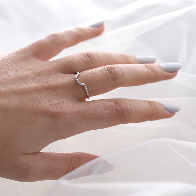 Verlobungsset mit Halo Ring und Diamanten Lieta 61007