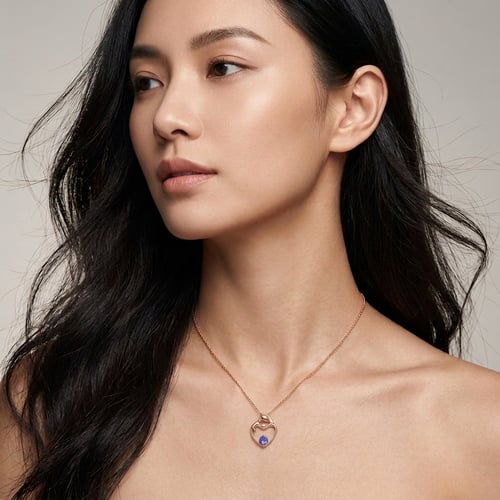 Anhänger Mutter und Kind mit Tansanit und Diamant Ella