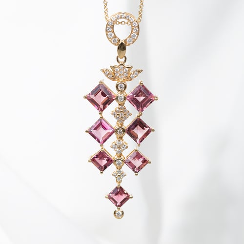 Anhänger voller Turmaline und Diamanten Dalisa