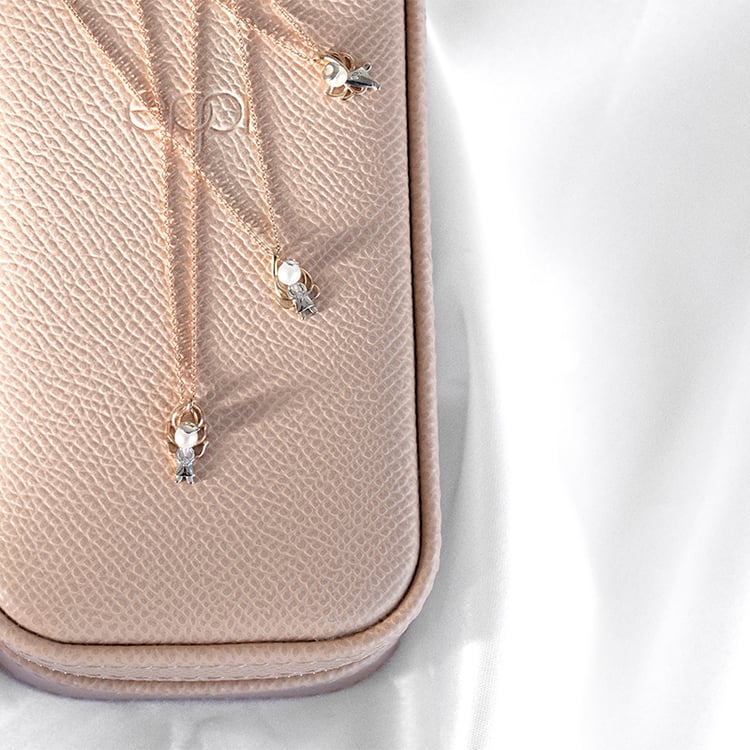 Anhänger mit Perle und Diamanten Sheri 124821