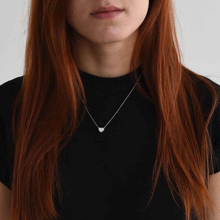 Diamant-Halskette in Herz-Form Sie 64767