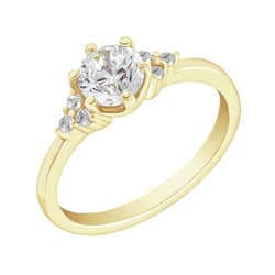 Verlobungsring mit Diamanten Tanjel