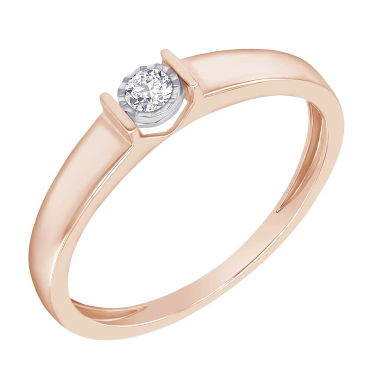 Goldring mit Diamant 41175