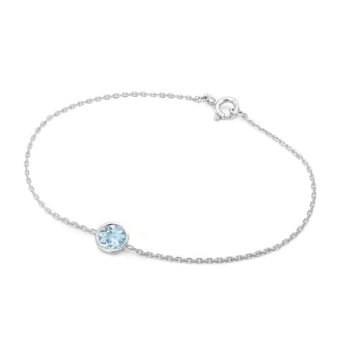 Goldarmband mit Aquamarin Arleth