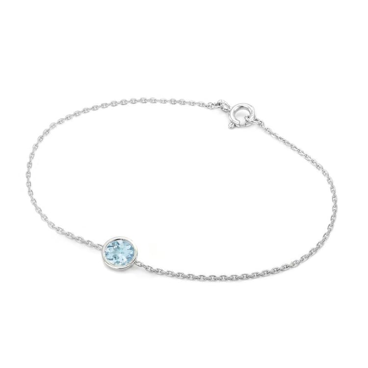 Goldarmband mit Aquamarin Arleth 19699