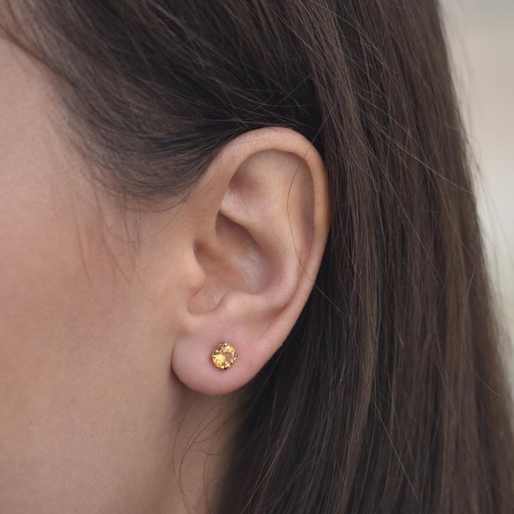 Ohrringe mit Citrinen 55566