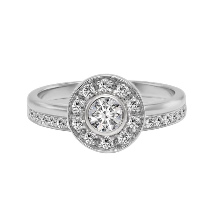 Strahlendes Verlobungsset mit Diamanten Amanda