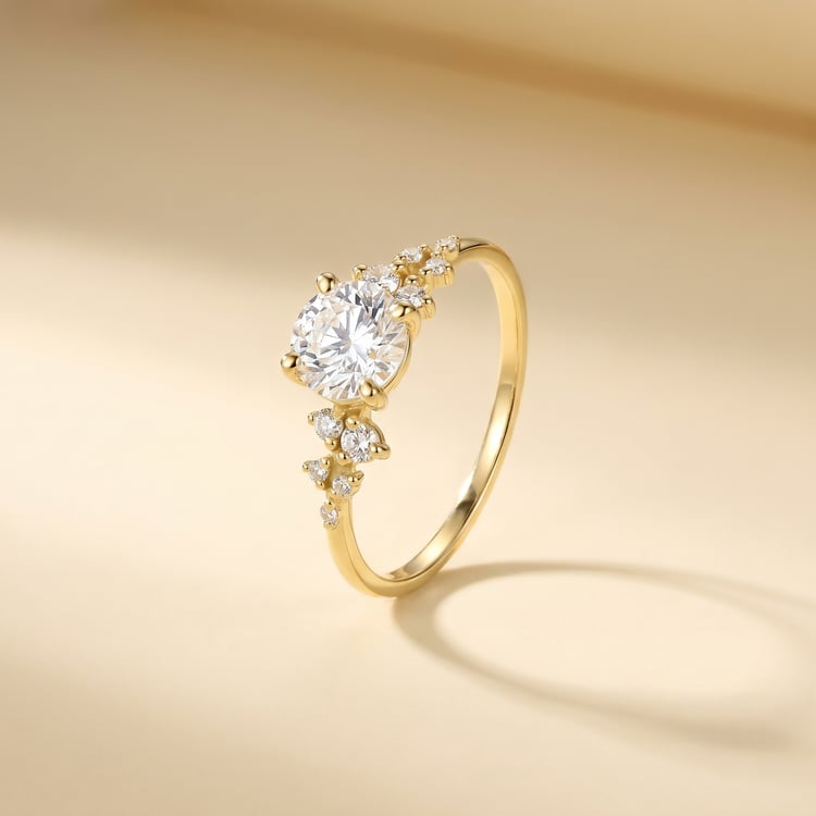Verlobungsring mit Buchstaben und Lab Grown Diamanten Olha 166783