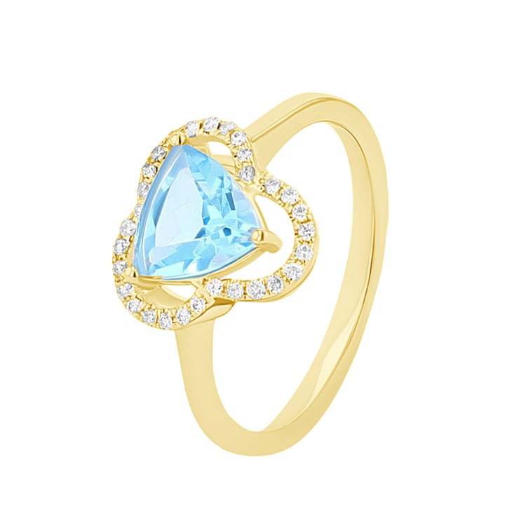 Goldene Topas-Schmuckkollektion mit Diamanten Danya 115447