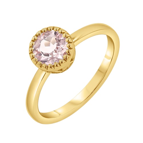 Ring aus Gold mit Morganit Swan