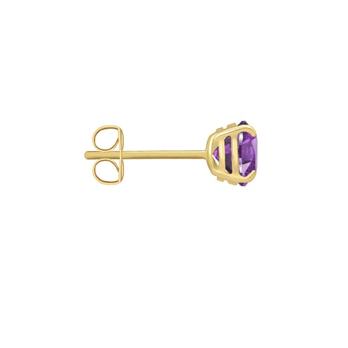 Goldene Ohrstecker mit Amethysten Abira