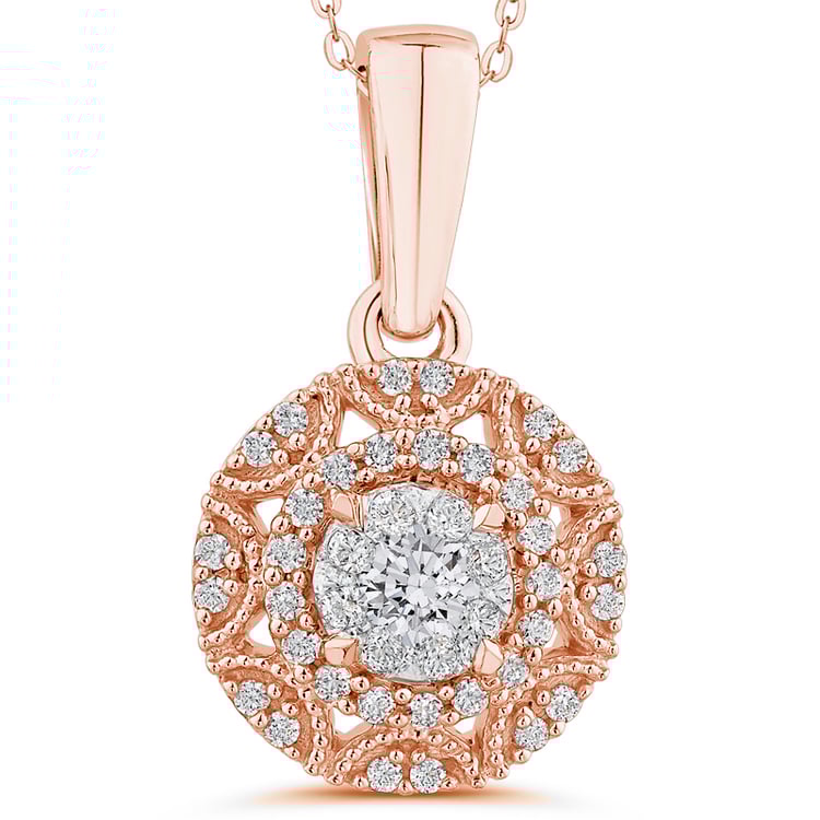 Anhänger in Roségold 51891