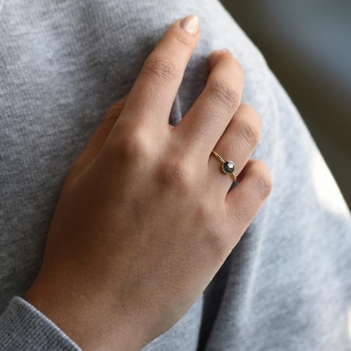 Ring mit Salt and Pepper Diamant Fermie