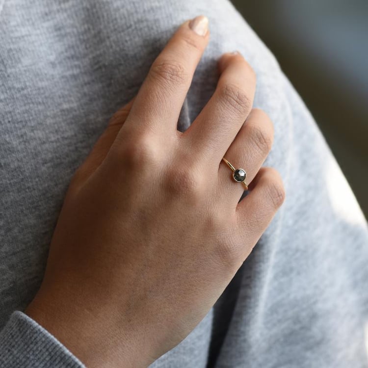 Ring mit Salt and Pepper Diamant Fermie 50218