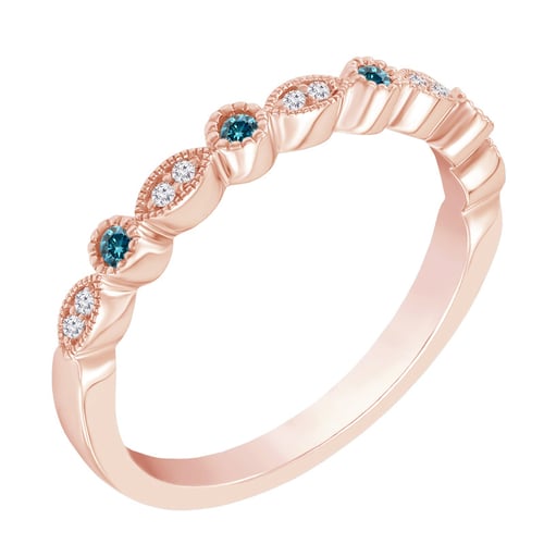 Eterniy-Ring mit blauen und weißen Diamanten Alanis