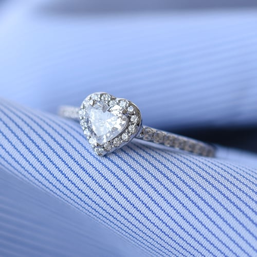Verlobungsring mit Diamantherz Yazmin