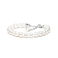 Silbernes Perlenarmband Patia