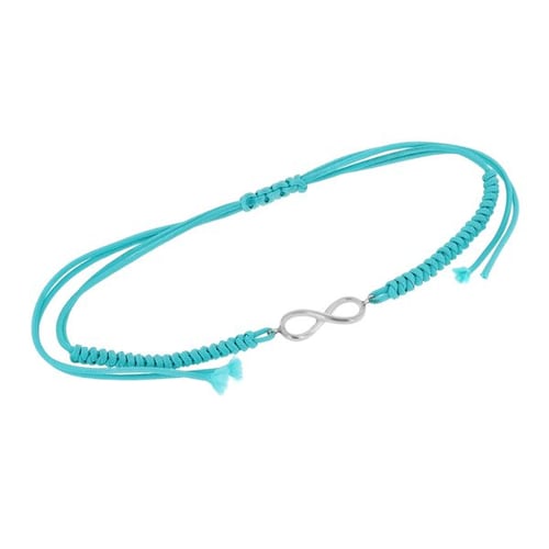 Armband mit einem silbernen Anhänger Infinity