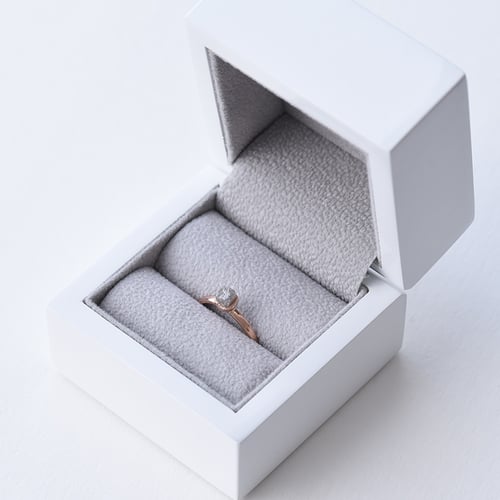 Goldring mit Rohdiamant Gianni