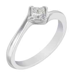 Verlobungsring mit Princess Diamanten Falgu