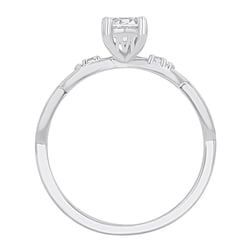 Verlobungsring mit Buchstaben und Lab Grown Diamanten Mileva