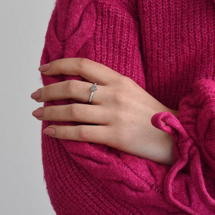 Verlobungsring mit Salt and Pepper Diamant Madilyn 73707